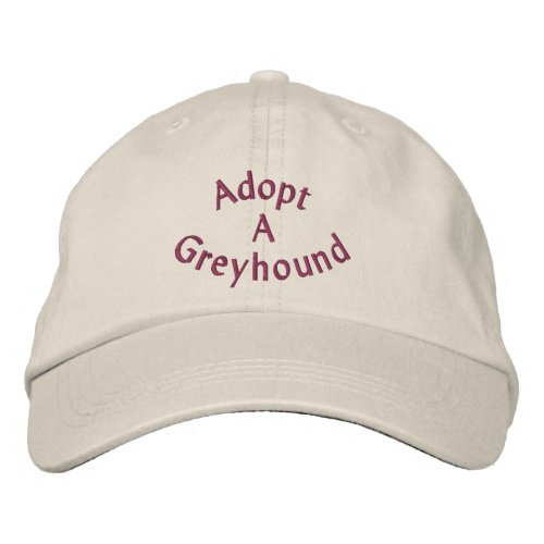 Adopt A Greyhound Embroidered Baseball Cap embroideredhat