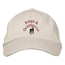 Adopt A Greyhound Embroidered Hats