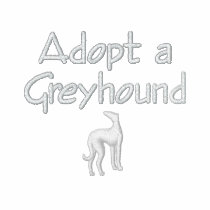 Adopt a Greyhound embroidered shirts by cowboyannie Adopt a Greyhound embroidered shirts