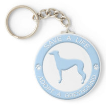 Adopt a Greyhound Keychain