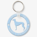 Adopt a Greyhound Keychain by MenagerieMayhem Adopt a Greyhound Keychain