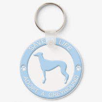 Adopt a Greyhound Keychain