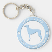 Adopt a Greyhound Keychain