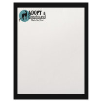 Adopt a Greyhound Custom Letterhead