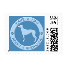 Adopt a Greyhound Postage Stamps
