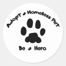 Adopt A Homeless Pet Sticker