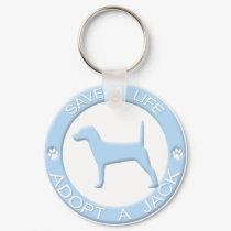 Adopt a Jack Keychain by MenagerieMayhem Adopt a Jack Keychain