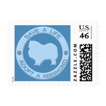 Adopt a Keeshond Postage Stamps by MenagerieMayhem Adopt a Keeshond Postage Stamps