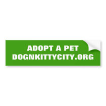Adopt A Pet Bumpersticker