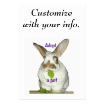 Adopt a pet business card template