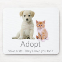 adopt a pet mouse pad