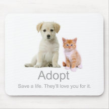 adopt a pet mouse pad