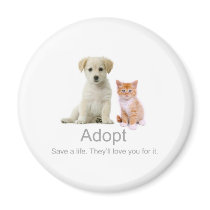adopt a pet refrigerator magnets