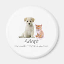 adopt a pet refrigerator magnets