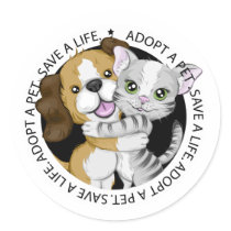 Adopt a Pet Sticker