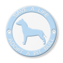 Adopt a Pit Bull Magnet by MenagerieMayhem Adopt a Pit Bull Magnet