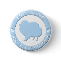 Adopt a Pomeranian Button