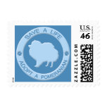 Adopt a Pomeranian Postage Stamps