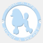 Adopt a Poodle Stickers