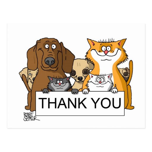 Adopt A Poody Thank You Post Card