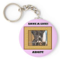 Adopt a puppy keychain