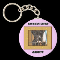 Adopt a puppy keychain