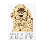 adopt a puppy postcards
