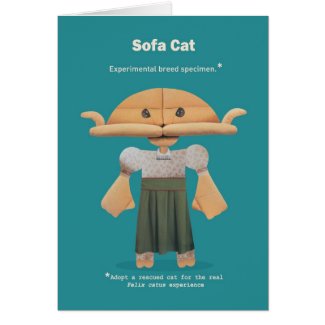 ADOPT A RESCUED CAT! GREETING CARDS