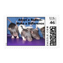Adopt a Rodent postage