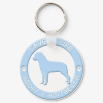 Adopt a Rottweiler Keychain
