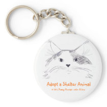 Adopt a shelter animal keychains