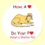 Adopt a Shelter Animal stickers