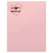 Adopt a Shelter Cat Letterhead Template
