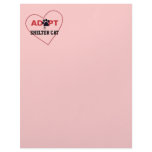Adopt a Shelter Cat Letterhead Template