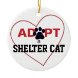 Adopt a Shelter Cat Christmas Tree Ornament