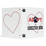 Adopt a Shelter Dog Vinyl Binder