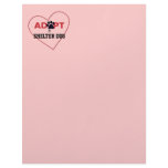 Adopt a Shelter Dog Personalized Letterhead