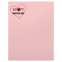 Adopt a Shelter Dog Personalized Letterhead