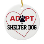 Adopt a Shelter Dog Christmas Tree Ornament