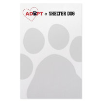 Adopt a Shelter Dog Stationery Design