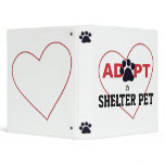 Adopt a Shelter Pet binders