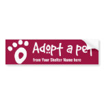Adopt a Shelter Pet Bumper Stickers