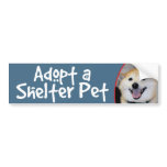 Adopt a Shelter Pet Shiba Inu Bumper Stickers