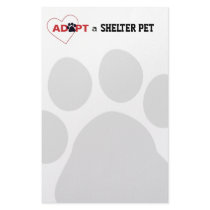 Adopt a Shelter Pet Customized Stationery