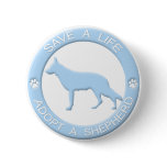 Adopt a Shepherd Button