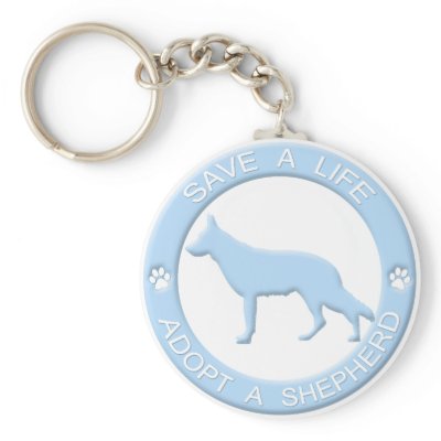 Adopt a Shepherd Keychain by MenagerieMayhem