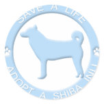Adopt a Shiba Inu Stickers