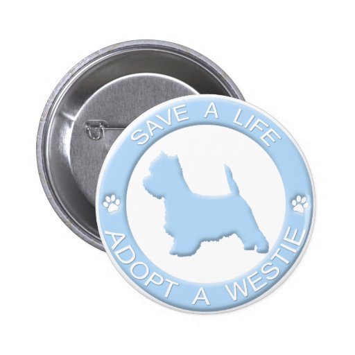 Adopt a Westie Button