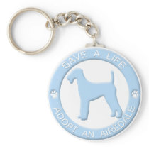 Adopt an Airedale Keychain