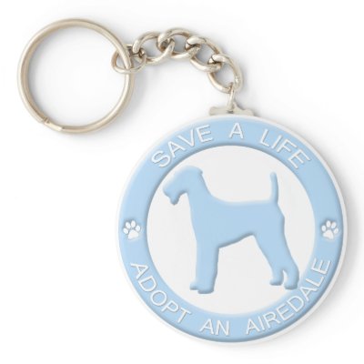 Adopt an Airedale Keychain by MenagerieMayhem